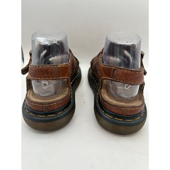 Dr. Martens VTG Y2K 90s Brown Leather Chunky Fisherman Sandals Womens US 7 - Picture 4 of 12